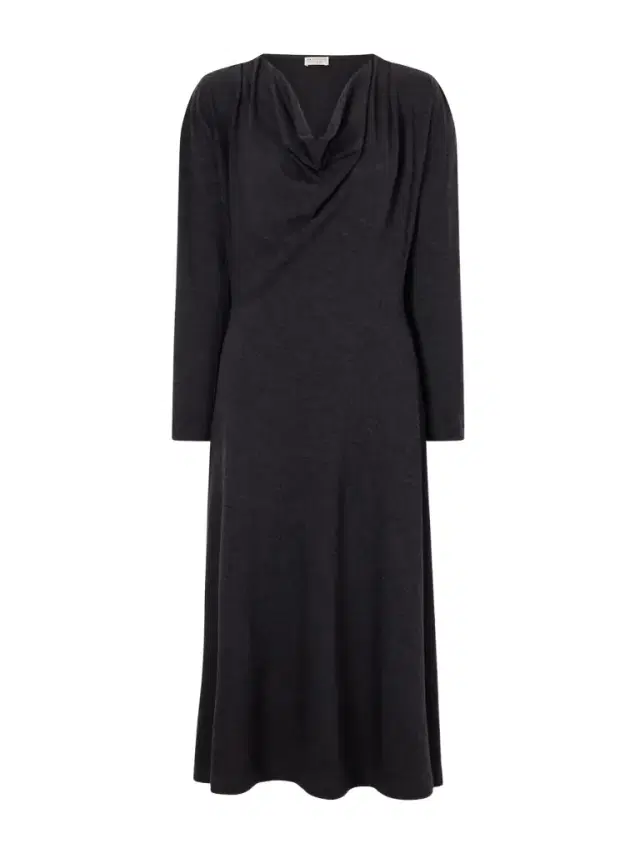 Brunello Cucinelli Draped Wool-blend Jersey Dress