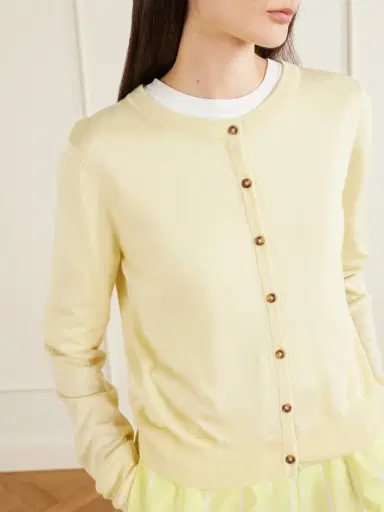 La Ligne Ben Silk, Wool And Cashmere-blend Cardigan | Thumbnail 5 La Ligne Ben Silk, Wool And Cashmere-blend Cardigan | Thumbnail 5