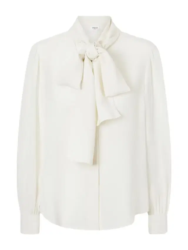 Tie-detailed Silk Crepe De Chine Blouse