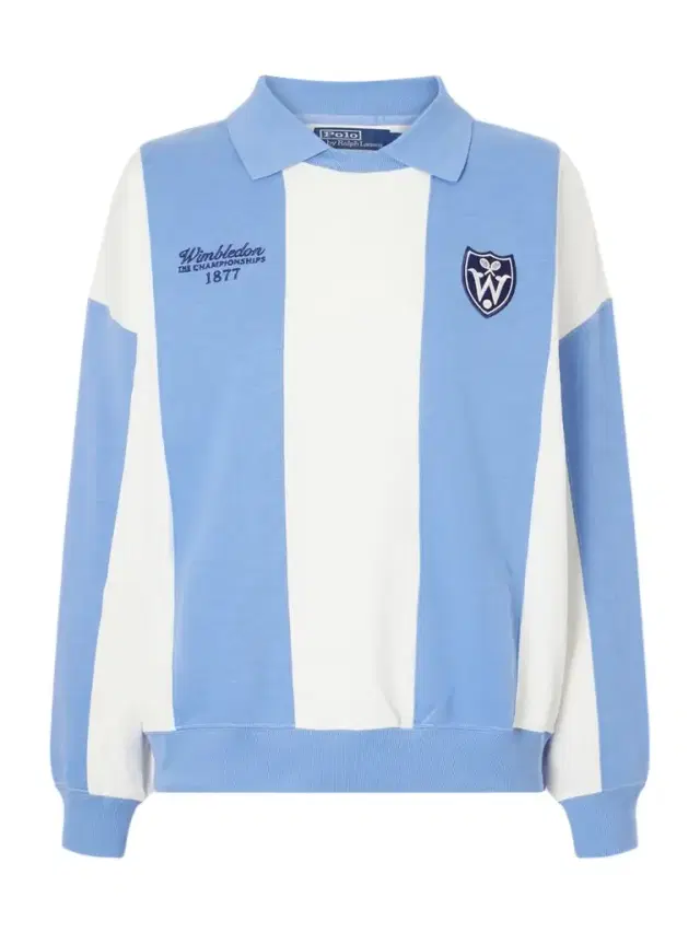 + Wimbledon Logo-embroidered Cotton-blend Sweater