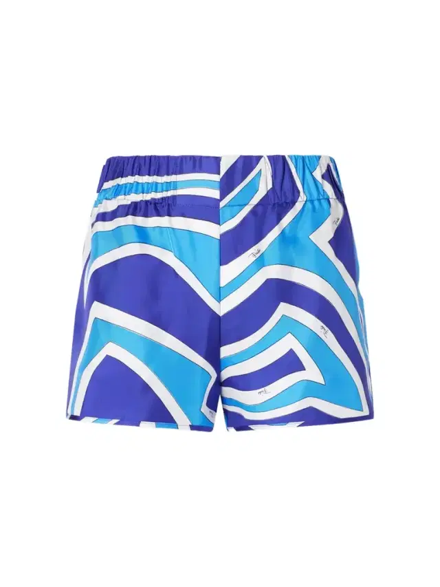 PUCCI Printed Silk-twill Shorts