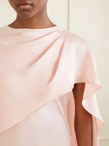 Simkhai Izel Cape-effect Satin Gown | Thumbnail 4 Simkhai Izel Cape-effect Satin Gown | Thumbnail 4