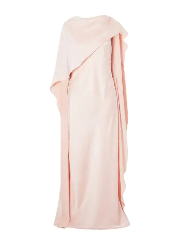 Izel Cape-effect Satin Gown