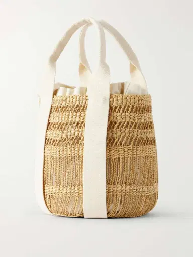 MUUÑ Mixy Raffia Bucket Bag | Thumbnail 4 MUUÑ Mixy Raffia Bucket Bag | Thumbnail 4