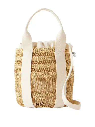 MUUÑ Mixy Raffia Bucket Bag | Thumbnail 1 MUUÑ Mixy Raffia Bucket Bag | Thumbnail 1