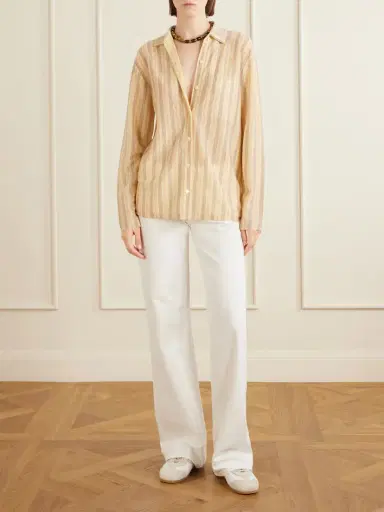 Guest In Residence Showtime Striped Cashmere Shirt | Thumbnail 2 Guest In Residence Showtime Striped Cashmere Shirt | Thumbnail 2
