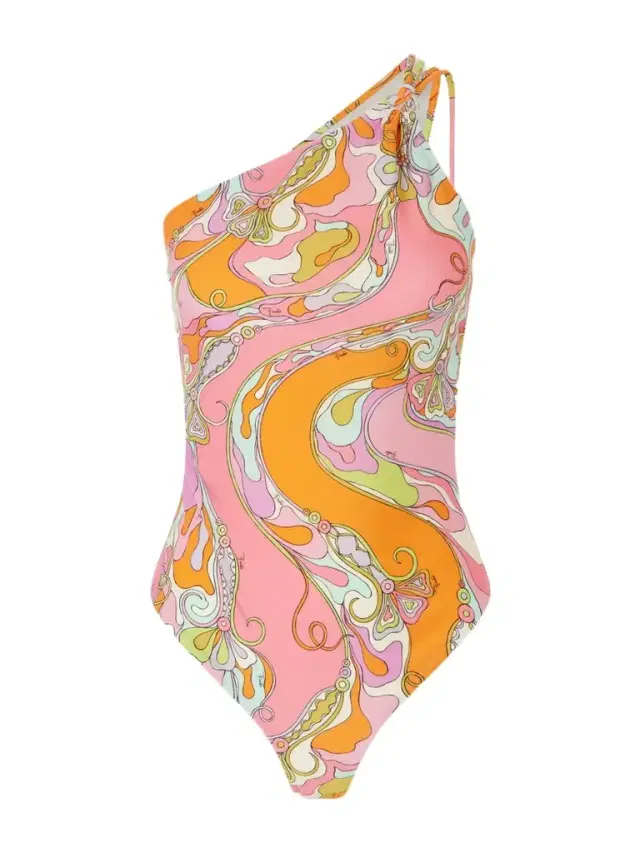 Embellished Printed Swimsuit