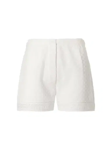 Thierry Colson Armand Polka-dot Lace-embroidered Cotton-voile Shorts | Thumbnail 1 Thierry Colson Armand Polka-dot Lace-embroidered Cotton-voile Shorts | Thumbnail 1