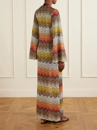 Missoni Mare Striped Metallic Crochet-knit Coverup | Thumbnail 3