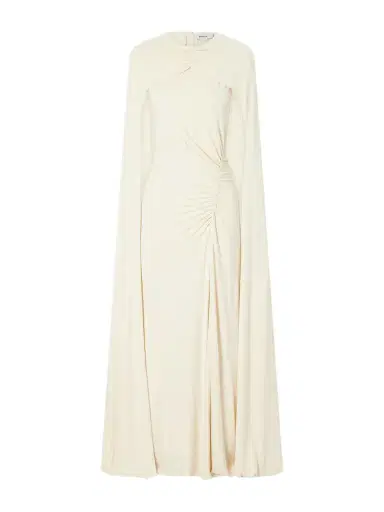 Simkhai Cape-effect Gathered Jersey Gown | Thumbnail 1 Simkhai Cape-effect Gathered Jersey Gown | Thumbnail 1