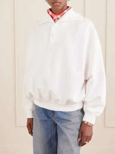 Polo Ralph Lauren + Wimbledon Logo-embroidered Cotton-blend Sweatshirt | Thumbnail 3