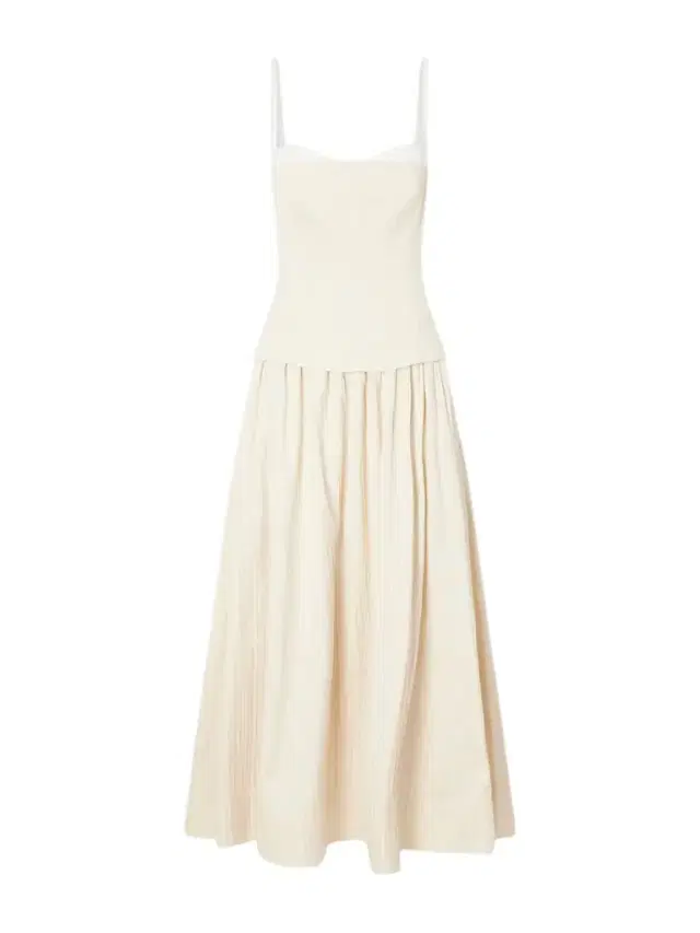 Quinlin Striped Satin Bustier Midi Dress