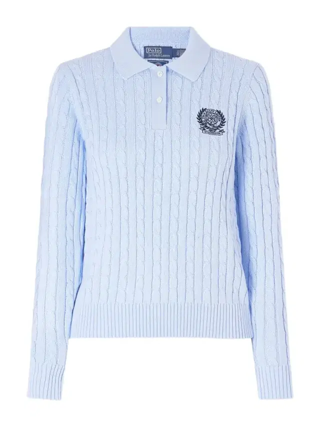Polo Ralph Lauren + Wimbledon Logo-embroidered Cable-knit Cotton Polo Shirt