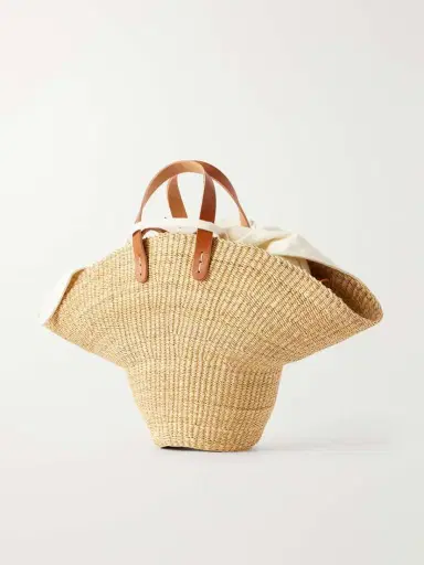 MUUÑ Signora Leather-trimmed Raffia Tote | Thumbnail 4 MUUÑ Signora Leather-trimmed Raffia Tote | Thumbnail 4