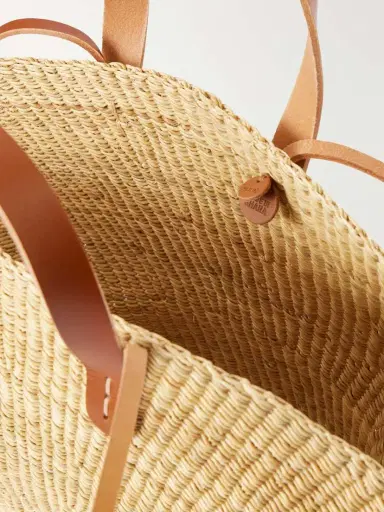 MUUÑ Signora Leather-trimmed Raffia Tote | Thumbnail 6 MUUÑ Signora Leather-trimmed Raffia Tote | Thumbnail 6