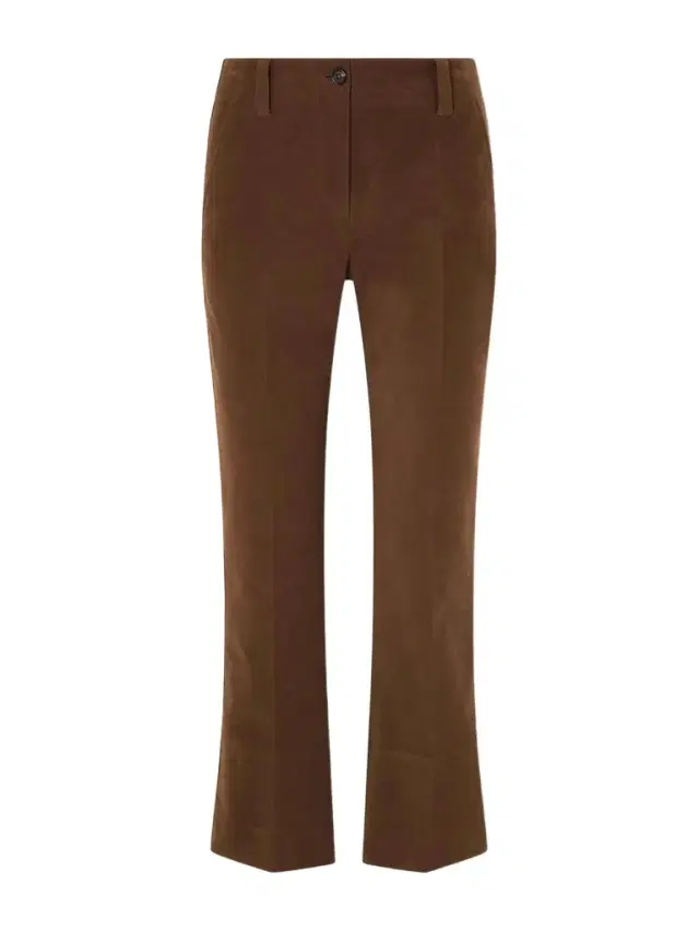 Brunello Cucinelli Cropped Cotton-blend Flared Pants