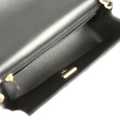 Chanel Chanel Mini Classic "Space Charms" Rectangular Flap Bag Black Lambskin Gold Hardware | Thumbnail 12 Chanel Chanel Mini Classic "Space Charms" Rectangular Flap Bag Black Lambskin Gold Hardware | Thumbnail 12
