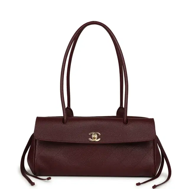 Chanel Chanel Small "Urban Essential" East West Shopping Tote Dark Burgundy Caviar Gold Hardware