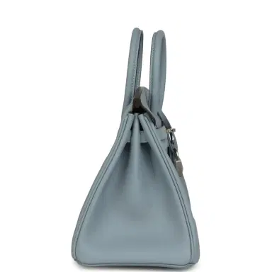 HERMÈS Hermes Birkin 25 Bleu Lin Swift Palladium Hardware | Thumbnail 3 HERMÈS Hermes Birkin 25 Bleu Lin Swift Palladium Hardware | Thumbnail 3
