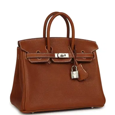 HERMÈS Hermes Birkin 25 Fauve Barenia Faubourg Palladium Hardware | Thumbnail 2 HERMÈS Hermes Birkin 25 Fauve Barenia Faubourg Palladium Hardware | Thumbnail 2