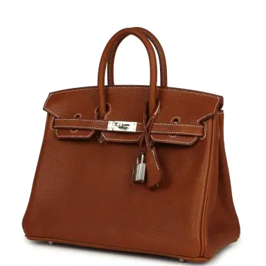 HERMÈS Hermes Birkin 25 Fauve Barenia Faubourg Palladium Hardware | Thumbnail 5 HERMÈS Hermes Birkin 25 Fauve Barenia Faubourg Palladium Hardware | Thumbnail 5