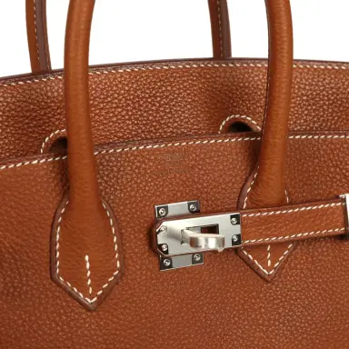 HERMÈS Hermes Birkin 25 Fauve Barenia Faubourg Palladium Hardware | Thumbnail 7 HERMÈS Hermes Birkin 25 Fauve Barenia Faubourg Palladium Hardware | Thumbnail 7
