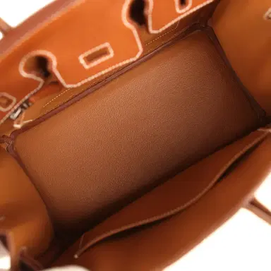 HERMÈS Hermes Birkin 25 Fauve Barenia Faubourg Palladium Hardware | Thumbnail 8 HERMÈS Hermes Birkin 25 Fauve Barenia Faubourg Palladium Hardware | Thumbnail 8