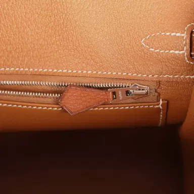 HERMÈS Hermes Birkin 25 Fauve Barenia Faubourg Palladium Hardware | Thumbnail 9 HERMÈS Hermes Birkin 25 Fauve Barenia Faubourg Palladium Hardware | Thumbnail 9