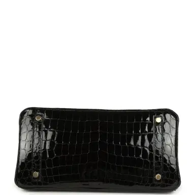 HERMÈS Hermes Birkin 30 Black Shiny Crocodile Niloticus Gold Hardware | Thumbnail 6 HERMÈS Hermes Birkin 30 Black Shiny Crocodile Niloticus Gold Hardware | Thumbnail 6