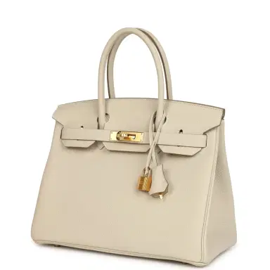 HERMÈS Hermes Birkin 30 Craie Togo Gold Hardware | Thumbnail 5 HERMÈS Hermes Birkin 30 Craie Togo Gold Hardware | Thumbnail 5