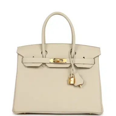 HERMÈS Hermes Birkin 30 Craie Togo Gold Hardware | Thumbnail 1 HERMÈS Hermes Birkin 30 Craie Togo Gold Hardware | Thumbnail 1