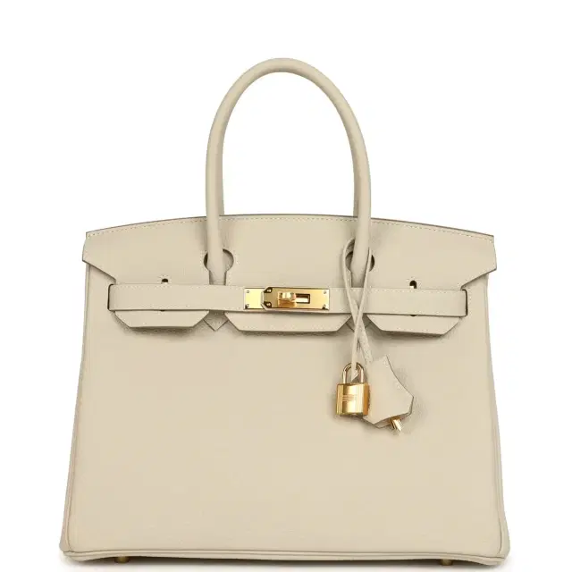 hermes Hermes Birkin 30 Craie Togo Gold Hardware