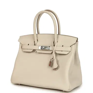 HERMÈS Hermes Birkin 30 Craie Togo Palladium Hardware | Thumbnail 5 HERMÈS Hermes Birkin 30 Craie Togo Palladium Hardware | Thumbnail 5