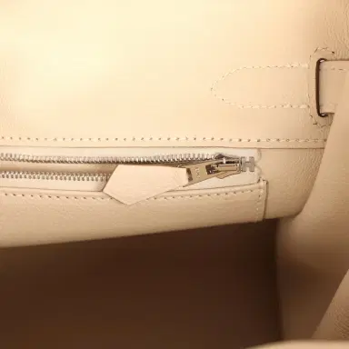 HERMÈS Hermes Birkin 30 Craie Togo Palladium Hardware | Thumbnail 9 HERMÈS Hermes Birkin 30 Craie Togo Palladium Hardware | Thumbnail 9