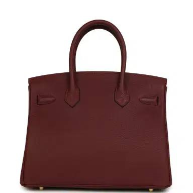 HERMÈS Hermes Birkin 30 Rouge H Togo Gold Hardware | Thumbnail 4 HERMÈS Hermes Birkin 30 Rouge H Togo Gold Hardware | Thumbnail 4