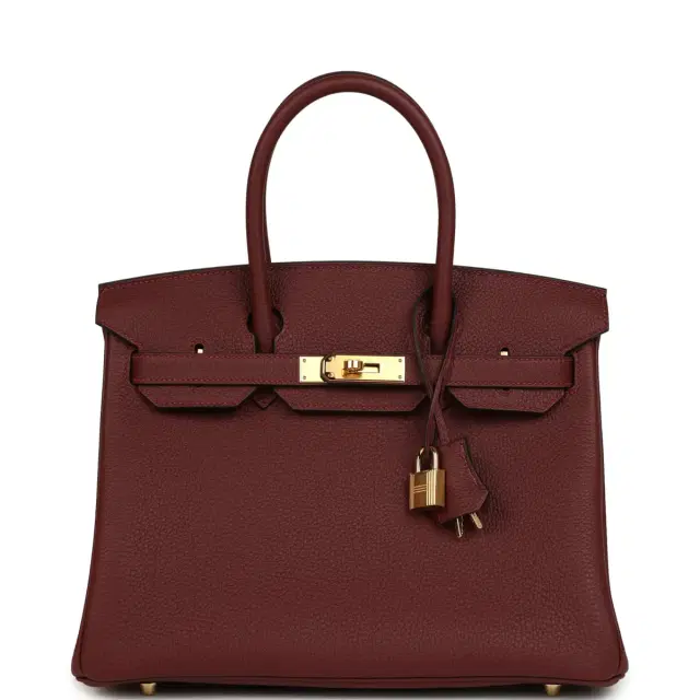 hermes Hermes Birkin 30 Rouge H Togo Gold Hardware