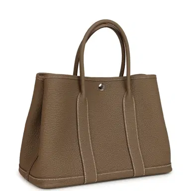 HERMÈS Hermes Garden Party 30 Etoupe Negonda Palladium Hardware | Thumbnail 2 HERMÈS Hermes Garden Party 30 Etoupe Negonda Palladium Hardware | Thumbnail 2