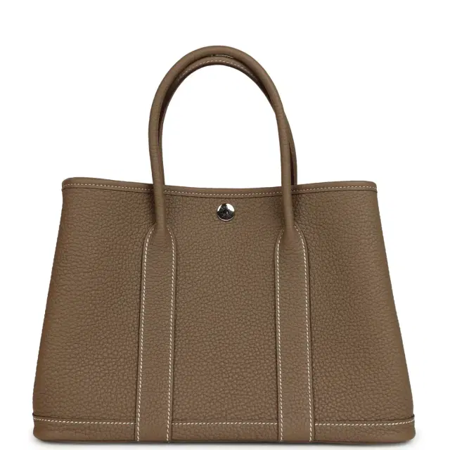 hermes Hermes Garden Party 30 Etoupe Negonda Palladium Hardware