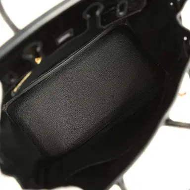 HERMÈS Pre-owned Hermes Birkin 25 Touch Black Togo and Shiny Niloticus Crocodile Touch Rose Gold Hardware | Thumbnail 8 HERMÈS Pre-owned Hermes Birkin 25 Touch Black Togo and Shiny Niloticus Crocodile Touch Rose Gold Hardware | Thumbnail 8