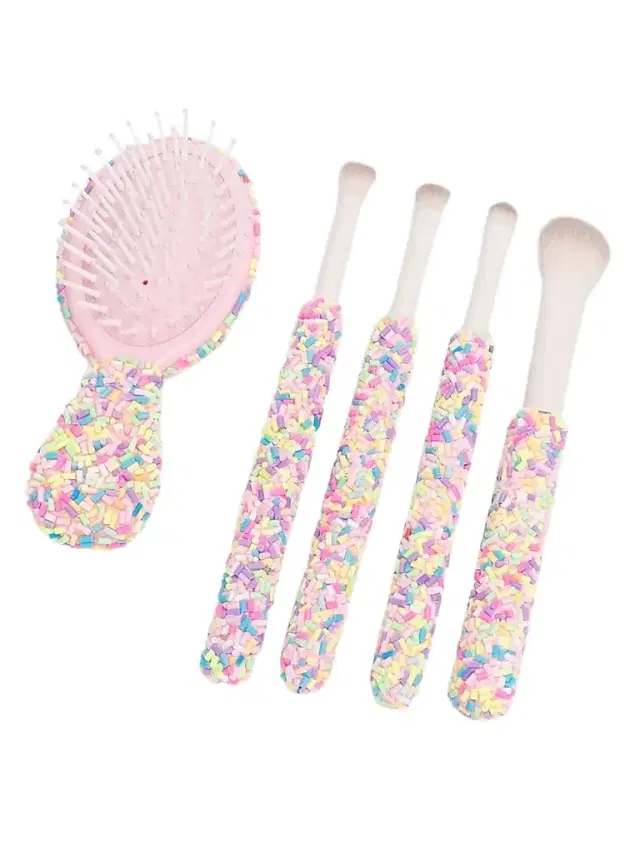 Girl's Sprinkle Embellished Set - Rainbow