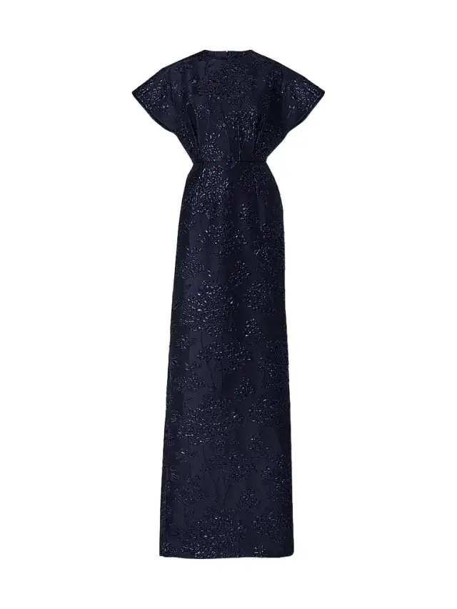 Carolina Herrera Women's Embellished Fan Bodice Gown - Midnight