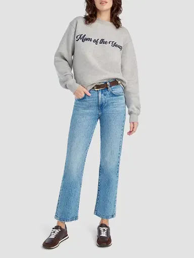 Favorite Daughter Women's The Mom Of The Year Varsity Sweatshirt - Heather Grey - Size XS | Thumbnail 2