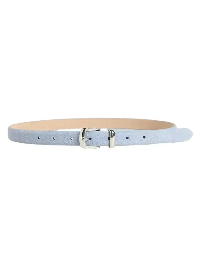 Favorite Daughter Women's The Dottie Suede Belt - Soft Blue Polished