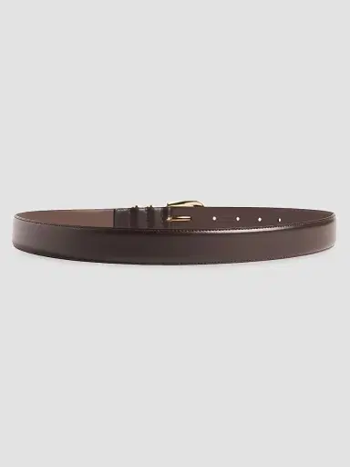Favorite Daughter Women's The Jordan Leather Belt - Dark Brown Gold - Size XL | Thumbnail 2 Favorite Daughter Women's The Jordan Leather Belt - Dark Brown Gold - Size XL | Thumbnail 2