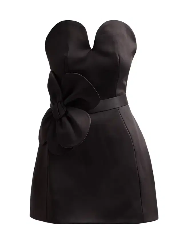 Marc Jacobs Women's Satin Daisy Belted Minidress - Black