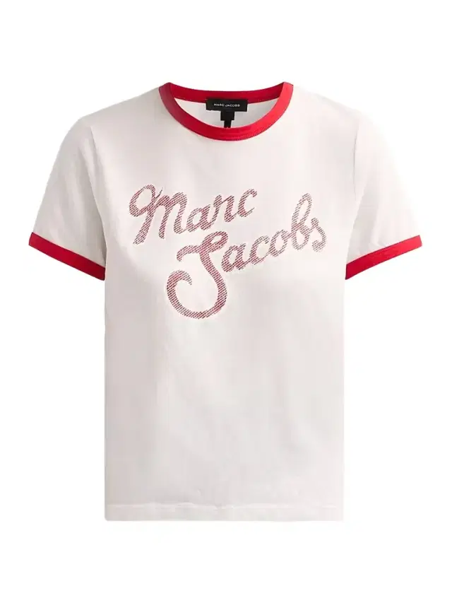 Marc Jacobs Women's Logo Cotton-Blend T-Shirt - White Multi