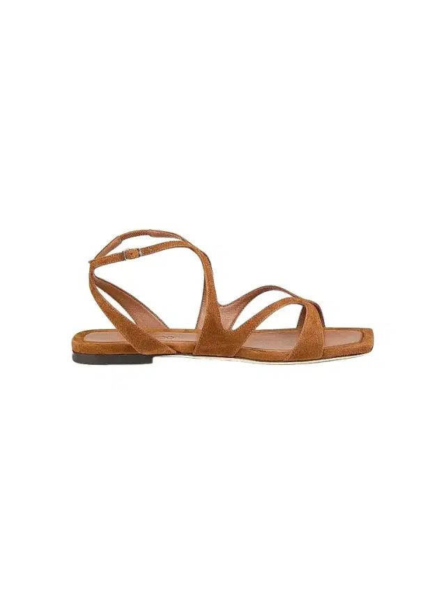 Jimmy Choo Women's Ayla Suede Strappy Flat Sandals - Tan