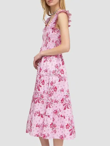 Hill House Home Women's The Ellie Nap Dress - Pink Delft Bouquet - Size XXXXL | Thumbnail 2