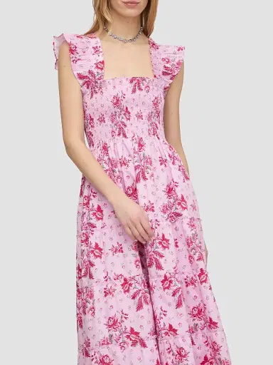 Hill House Home Women's The Ellie Nap Dress - Pink Delft Bouquet - Size XXXXL | Thumbnail 4