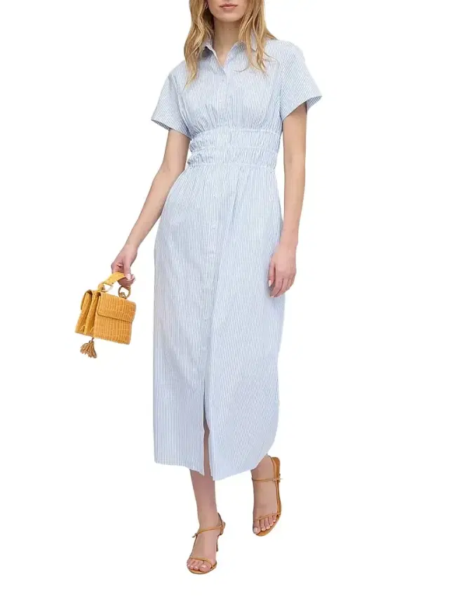 Hill House Home Women's The Jamie Nap Dress - Blue White Stripe